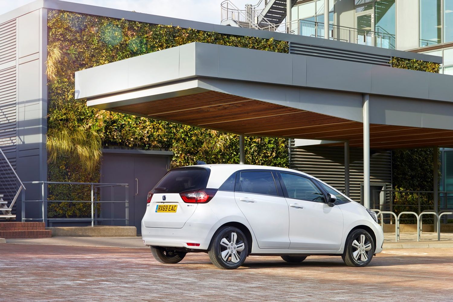 Honda Jazz PHEV exterior rear and side while parked