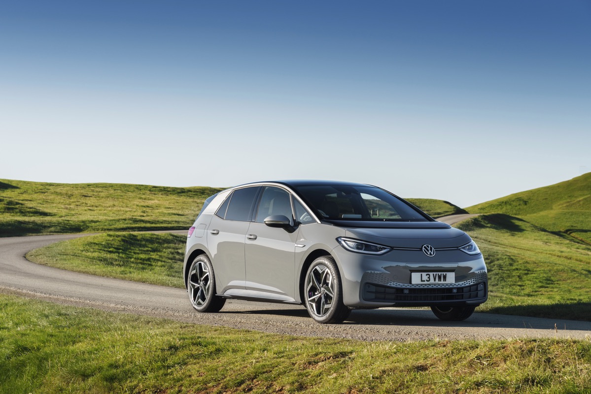 VW ID.3 first edition driving in country
