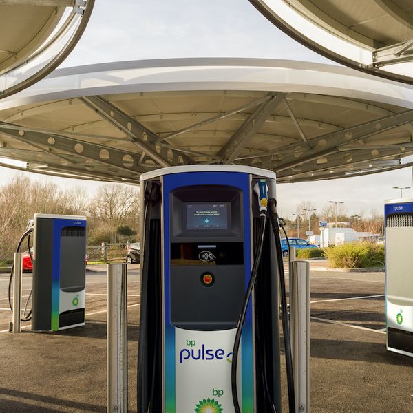 bp pulse electric car rapid charger hub
