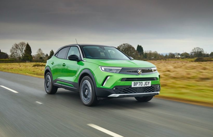 Vauxhall Mokka e electric car exterior front