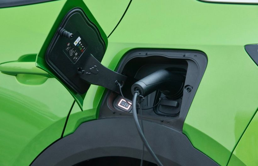 Vauxhall Mokka e electric car charging port