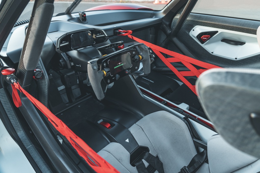 Porsche Mission R controls and interior