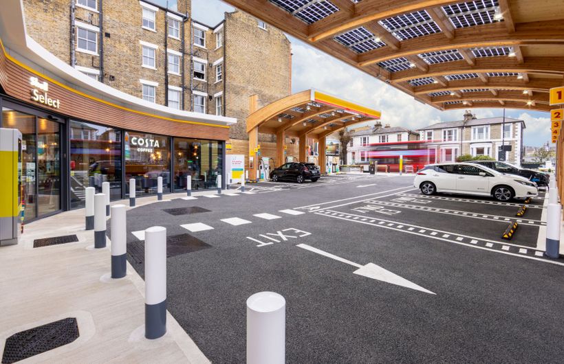 Shell, Shell Recharge, electric car charging, Fulham, 350kW