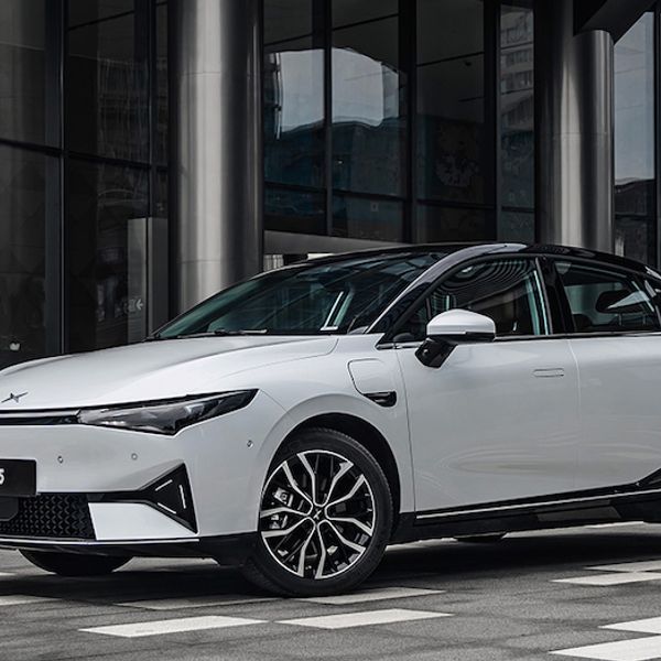 XPENG P5 front static, Euro version