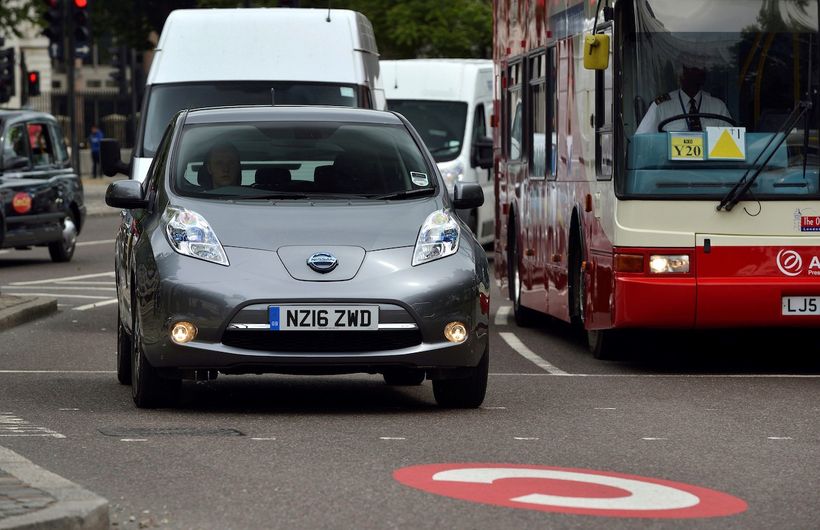 2016 Nissan Leaf in London congestion charge zone