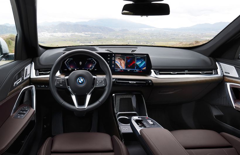 BMW iX1 interior, left hand drive