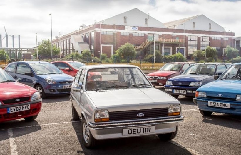 Seven generations of Ford Fiesta